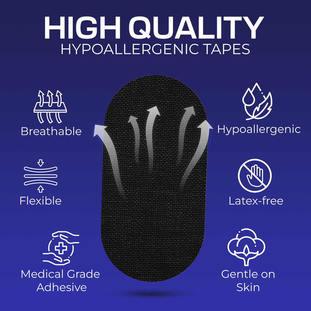 Sleep Tight Hypoallergenic Mouth Tape – Gentle, Breathable Sleep Strips (30 Patches)